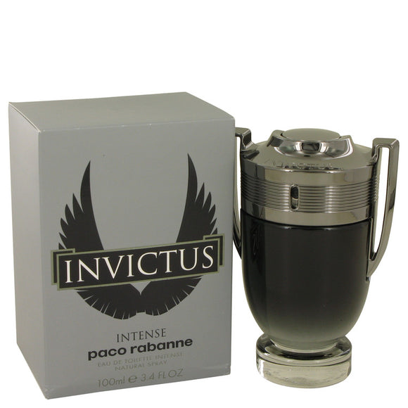 Invictus Intense by Paco Rabanne Eau De Toilette Spray 3.4 oz for Men