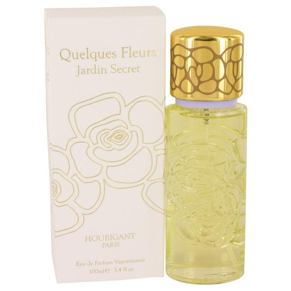 Quelques Fleurs Jardin Secret by Houbigant Eau De Parfum Spray 3.4 oz for Women