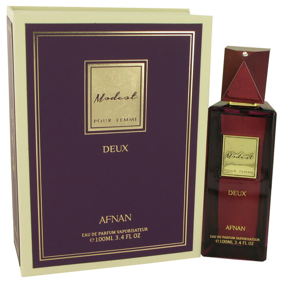 Modest Pour Femme Deux by Afnan Eau De Parfum Spray 3.4 oz for Women