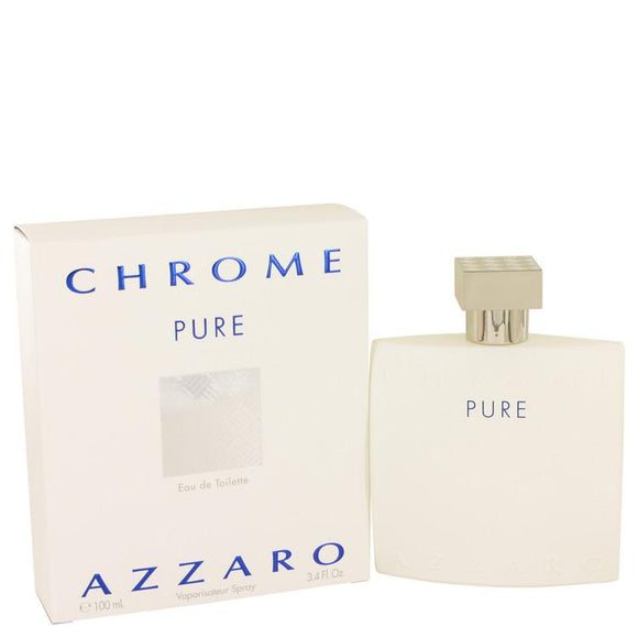 Chrome Pure by Azzaro Eau De Toilette Spray 3.4 oz for Men - ParaFragrance