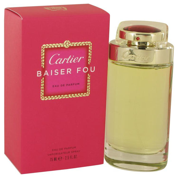 Baiser Vole Fou by Cartier Eau De Parfum Spray 2.5 oz for Women