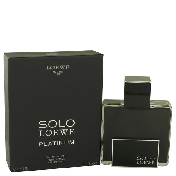 Solo Loewe Platinum by Loewe Eau De Toilette Spray 3.4 oz for Men