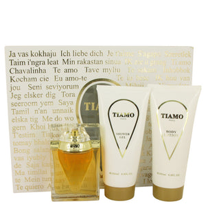 Tiamo by Parfum Blaze Gift Set -- 3.4 oz Eau De Parfum Spray + 6.8 oz Body Lotion + 6.8 oz Shower Gel for Women