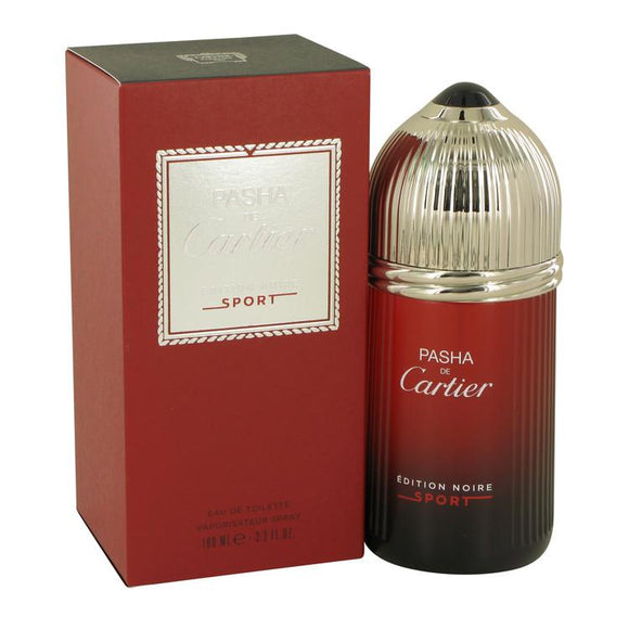 Pasha De Cartier Noire Sport by Cartier Eau De Toilette Spray 3.3 oz for Men - ParaFragrance