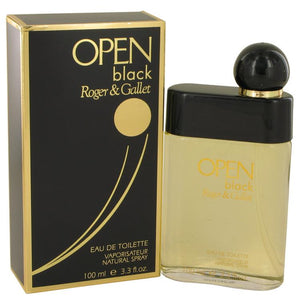 Open Black by Roger & Gallet Eau De Toilette Spray 3.3 oz for Men - ParaFragrance