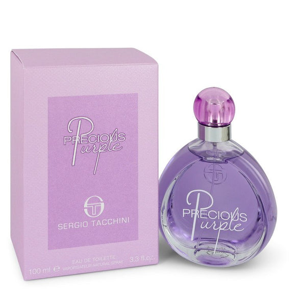 Sergio Tacchini Precious Purple by Sergio Tacchini Eau De Toilette Spray 3.3 oz for Women