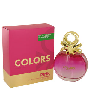 Colors Pink by Benetton Eau De Toilette Spray 2.7 oz for Women