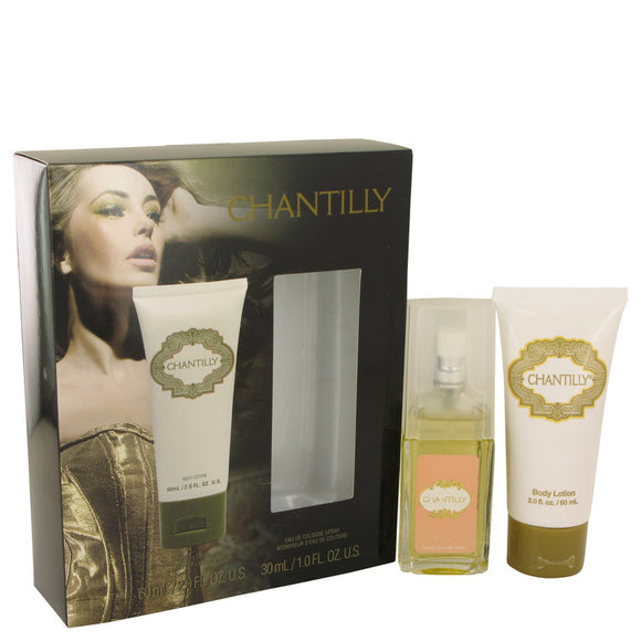 CHANTILLY by Dana Gift Set -- 1 oz Eau De Cologne Spray + 2 oz Body Lotion for Women