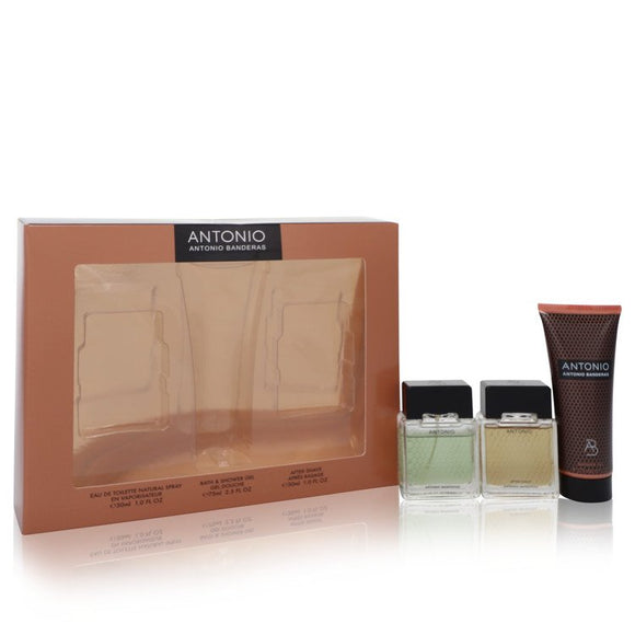 Antonio by Antonio Banderas Gift Set -- 1 oz Eau De Toilette Spray + 1 oz After Shave + 2.5 oz Bath & Shower Gel for Men