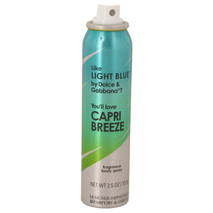 Designer Imposters Capri Breeze by Parfums De Coeur Body Spray (Tester) 2.5 oz for Women