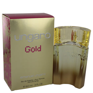 Ungaro Gold by Ungaro Eau De Toilette Spray 3 oz for Women