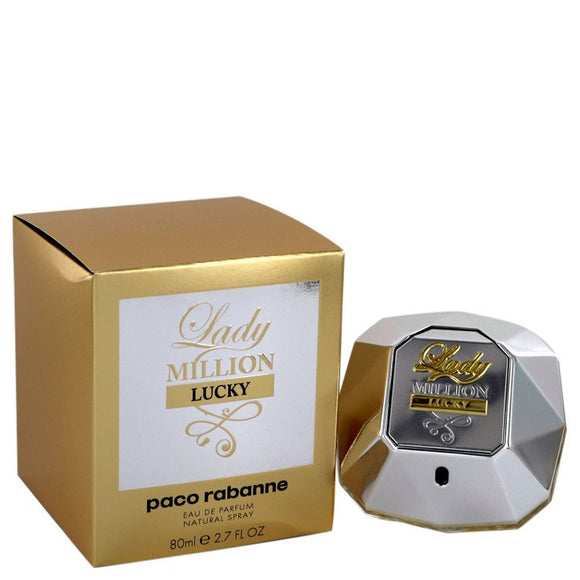 Lady Million Lucky by Paco Rabanne Eau De Parfum Spray 2.7 oz for Women