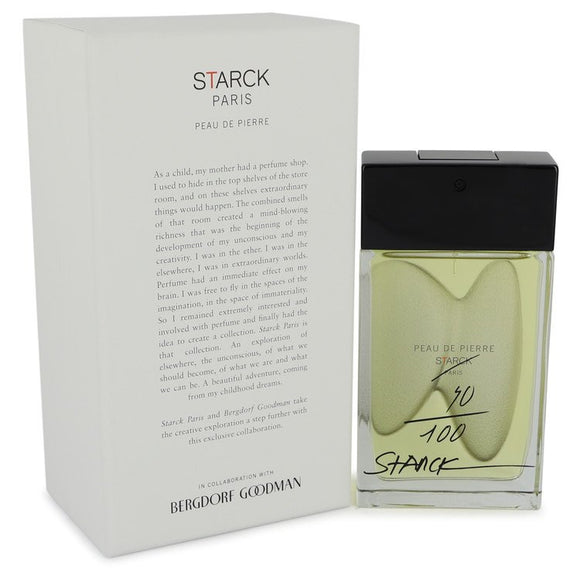 Peau De Pierre by Starck Paris Eau De Parfum Spray 3 oz for Men