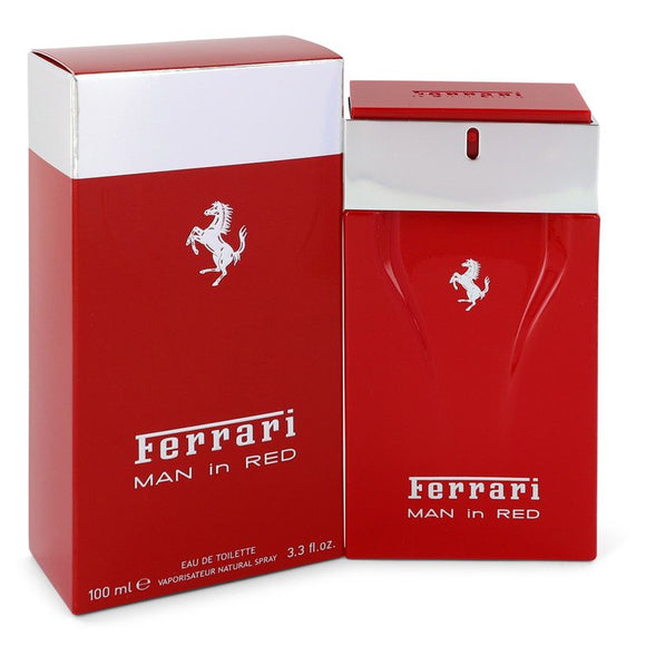 Ferrari Man In Red by Ferrari Eau De Toilette Spray 3.4 oz for Men