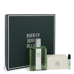 CARON Pour Homme by Caron Gift Set -- 4.2 oz Eau De Toilette Spray + 3.3 oz Soap + .06 oz Vial (sample) for Men - ParaFragrance