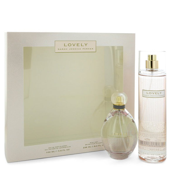 Lovely by Sarah Jessica Parker Gift Set -- 3.4 oz Eau De Parfum Spray + 8 oz Body Mist for Women