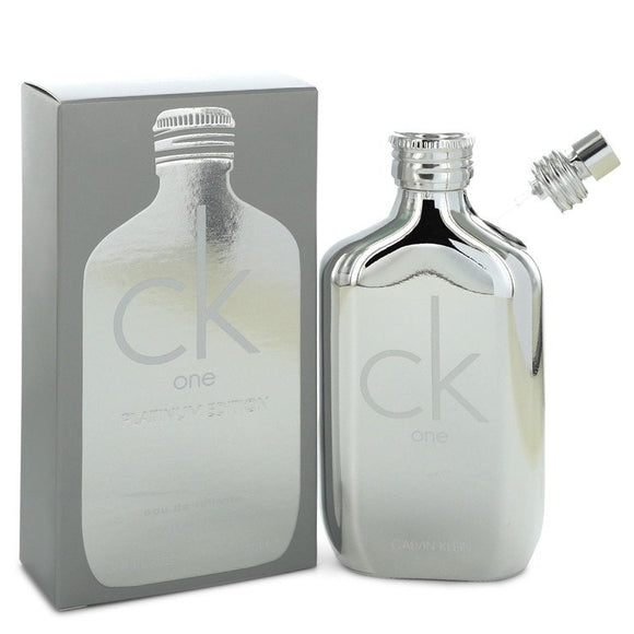 CK One Platinum by Calvin Klein Eau De Toilette Spray (Unisex) 3.4 oz for Women