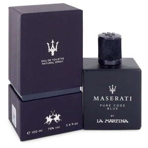Maserati Pure Code Blue by La Martina Eau De Toilette Spray 3.4 oz for Men