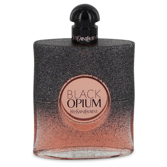 Black Opium Floral Shock by Yves Saint Laurent Eau De Parfum Spray (Unboxed) 3 oz for Women