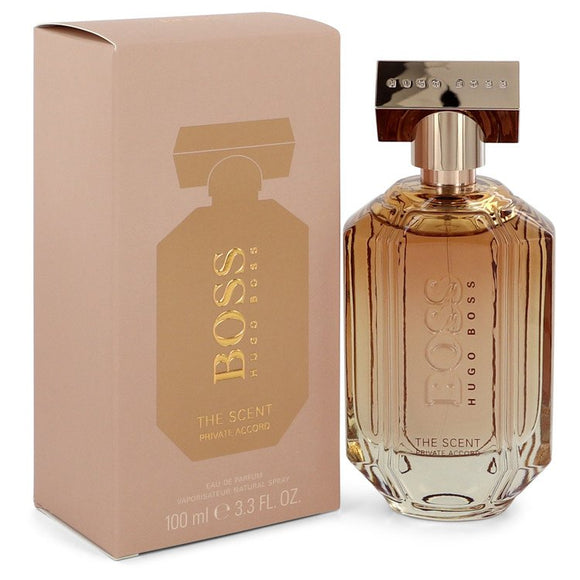 Boss The Scent Private Accord by Hugo Boss Eau De Parfum Spray 3.3 oz for Women