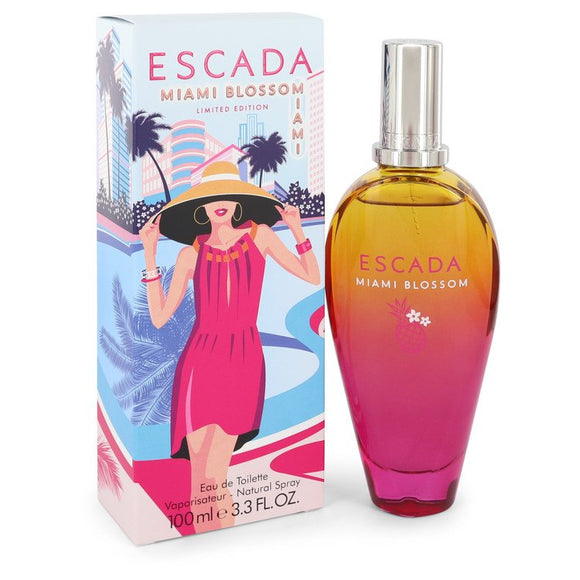 Escada Miami Blossom by Escada Eau De Toilette Spray 3.4 oz for Women