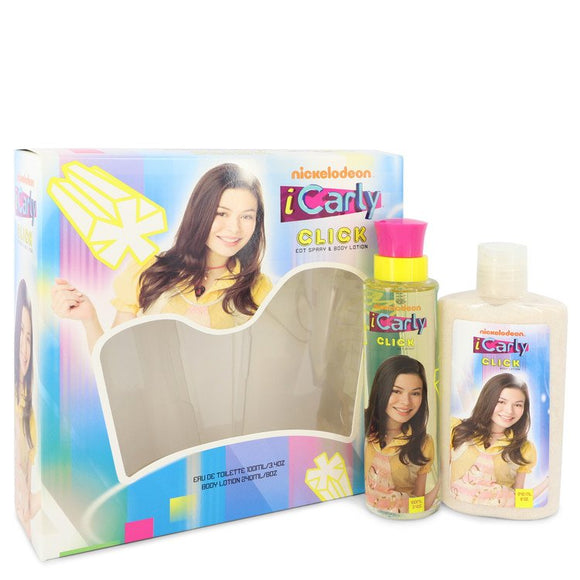 iCarly Click by Marmol & Son Gift Set -- 3.4 oz Eau De Toilette Spray + 8 oz Body Lotion for Women