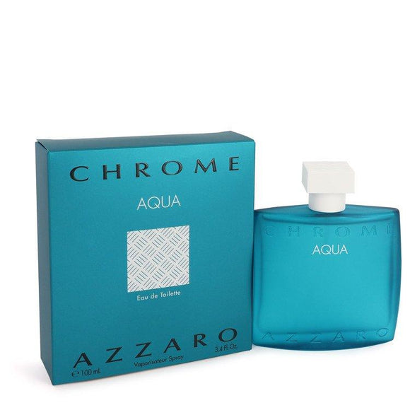 Chrome Aqua by Azzaro Eau De Toilette Spray 3.4 oz for Men - ParaFragrance