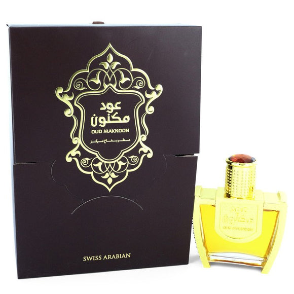 Oud Maknoon by Swiss Arabian Eau De Parfum Spray (Unisex) 3.4 oz for Women