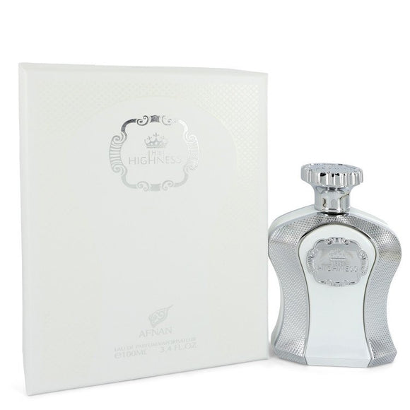 His Highness White by Afnan Eau De Parfum Spray 3.4 oz for Men