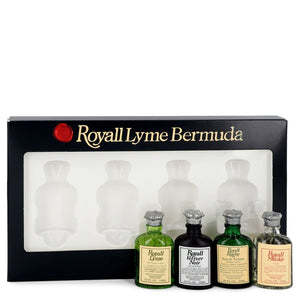 ROYALL LYME by Royall Fragrances Gift Set -- Modern Classic Travel Set Includes Royall Lyme, Royall Vetiver Noir, Royall Rugby and Royall Muske all in .29 oz travel bottles for Men