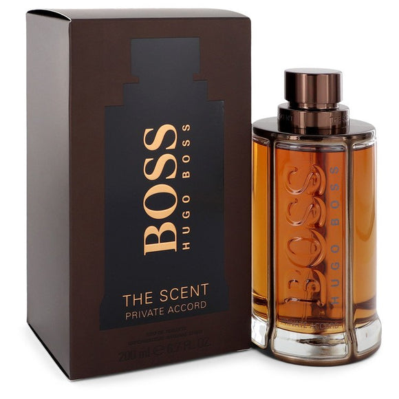 Boss The Scent Private Accord by Hugo Boss Eau De Toilette Spray 6.7 oz  for Men