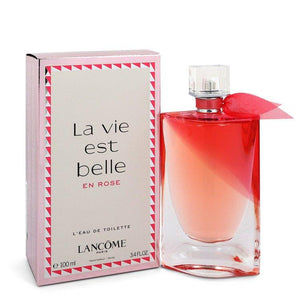 La Vie Est Belle En Rose by Lancome L'eau De Toilette Spray 3.4 oz for Women - ParaFragrance