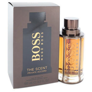 Boss The Scent Private Accord by Hugo Boss Eau De Toilette Spray 3.3 oz  for Men
