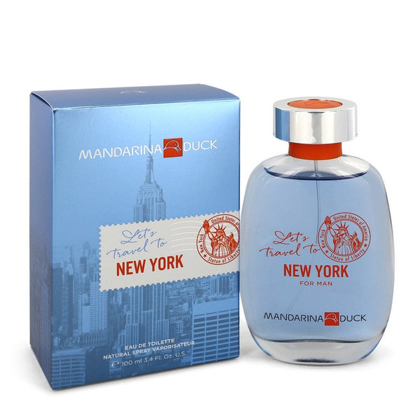 Mandarina Duck Let's Travel to New York by Mandarina Duck Eau De Toilette Spray 3.4 oz for Men