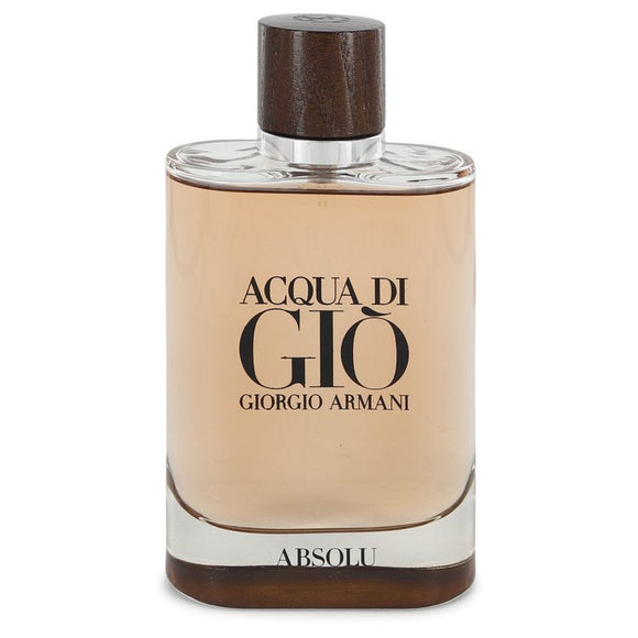 Acqua Di Gio Absolu by Giorgio Armani Eau De Parfum Spray (unboxed) 4.2 oz  for Men