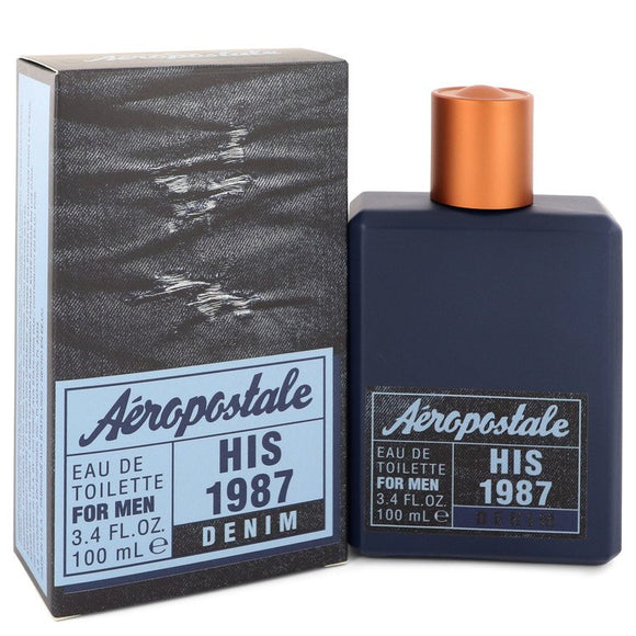 Aeropostale His 1987 Denim by Aeropostale Eau De Toilette Spray 3.4 oz for Men
