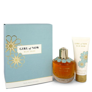 Girl of Now by Elie Saab Gift Set -- 3 oz Eau De Parfum Spray + 2.5 oz Body Lotion for Women