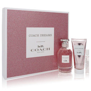 Coach Dreams by Coach Gift Set -- 3 oz Eau De Parfum Spray + 3.3 oz Body Lotion + 0.25 oz Mini EDP Spray for Women