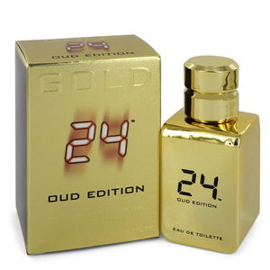 24 Gold Oud Edition by ScentStory Eau De Toilette Concentree Spray (Unisex) 1.7 oz for Men