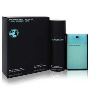 The Essence by Porsche Gift Set -- 1.7 oz Eau De Toilette Spray + 5.1 oz Deodorant Spray for Men