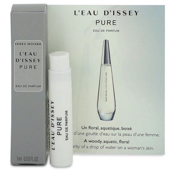 L'eau D'issey Pure by Issey Miyake Vial (sample) EDP .03 oz for Women