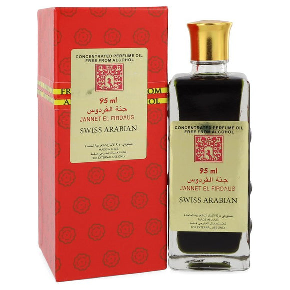 Jannet El Firdaus by Swiss Arabian Concentrated Perfume Oil Free From Alcohol (Unisex) 3.2 oz for Men