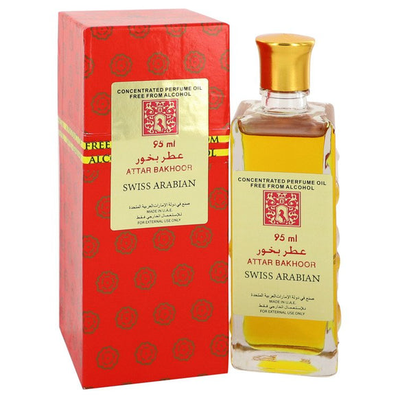 Attar Bakhoor by Swiss Arabian Concentrated Perfume Oil Free From Alcohol (Unisex) 3.2 oz for Women