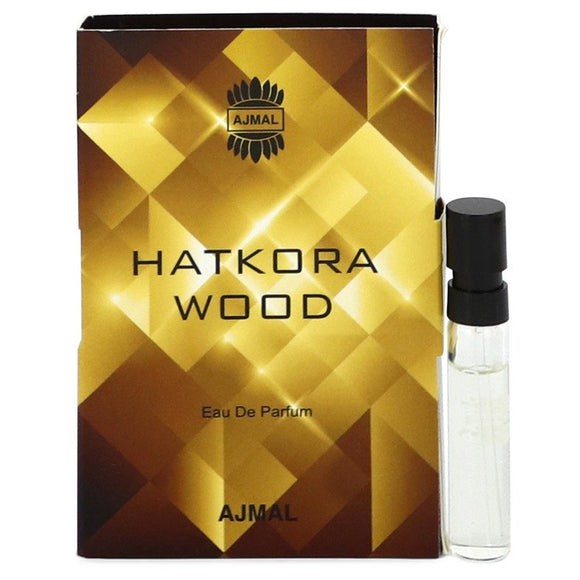 Hatkora Wood by Ajmal Vial (sample) .05 oz for Men
