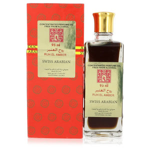 Ruh El Amber by Swiss Arabian Concentrated Perfume Oil Free From Alcohol (Unisex unboxed) 3.2 oz for Women