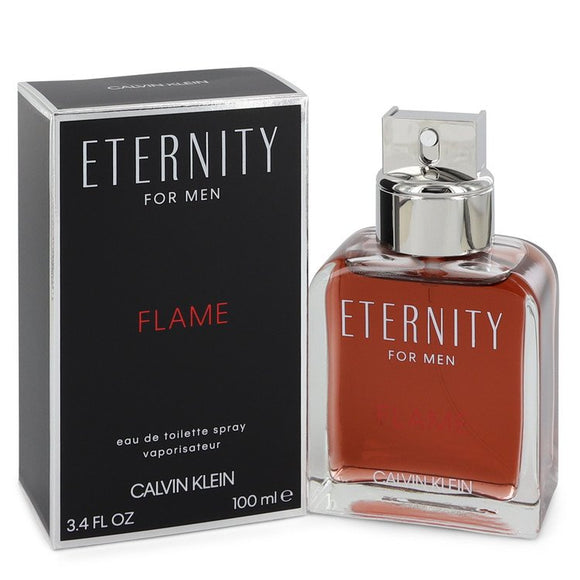 Eternity Flame by Calvin Klein Eau De Toilette Spray (unboxed) 3.4 oz for Men
