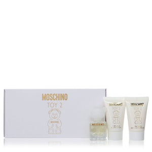 Moschino Toy 2 by Moschino Gift Set -- .17 oz Mini EDP Spray + .8 oz Body Lotion + .8 oz Shower Gel for Women