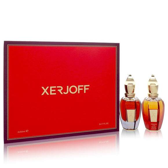 Shooting Stars Amber Gold & Rose Gold by Xerjoff Gift Set -- 1.7 oz EDP in Amber Gold + 1.7 oz EDP in Rose Gold for Women