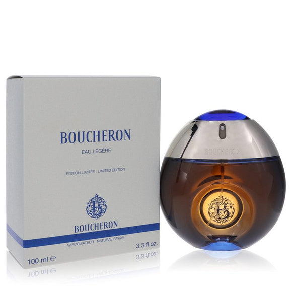 Boucheron Eau Legere by Boucheron Eau De Toilette Spray (Blue Bottle, Bergamote, Genet, Narcisse, Musc unboxed) 3.3 oz for Women