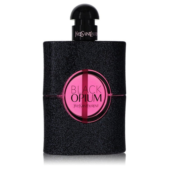 Black Opium by Yves Saint Laurent Eau De Parfum Neon Spray (unboxed) 2.5 oz for Women